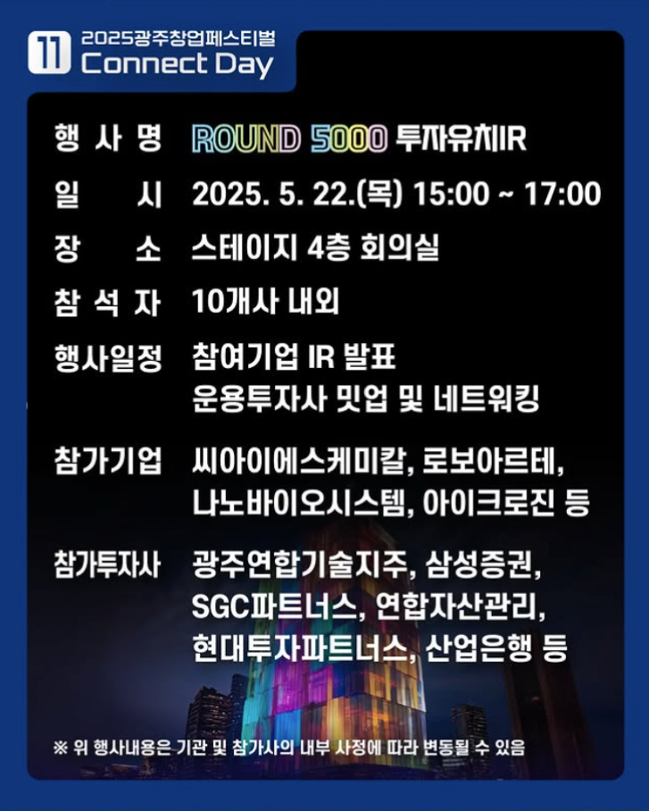2025 ROUND5000 투자유치IR